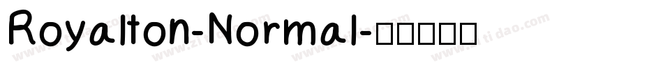 Royalton-Normal字体转换