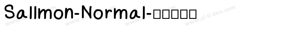 Sallmon-Normal字体转换