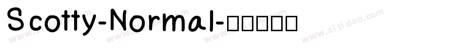 Scotty-Normal字体转换