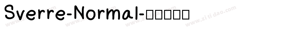 Sverre-Normal字体转换