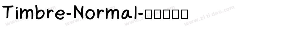 Timbre-Normal字体转换