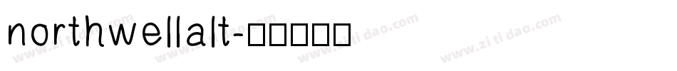 northwellalt字体转换