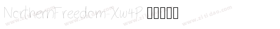 NorthernFreedom-Xw4P字体转换