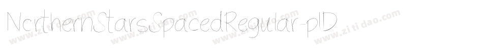 NorthernStarsSpacedRegular-p1Dy字体转换
