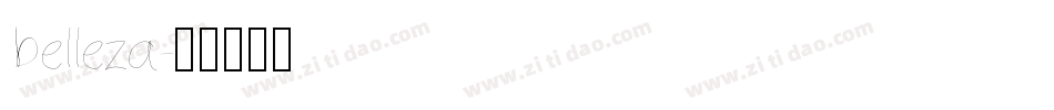 belleza字体转换