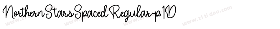 NorthernStarsSpacedRegular-p1Dy字体转换