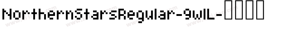 NorthernStarsRegular-9wlL字体转换
