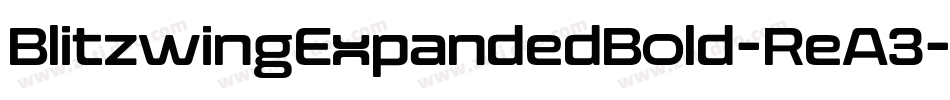 BlitzwingExpandedBold-ReA3字体转换
