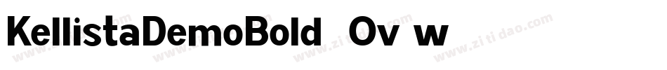 KellistaDemoBold-2Ov6w字体转换