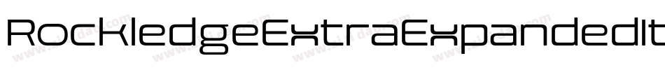 RockledgeExtraExpandedItal-BWW15字体转换