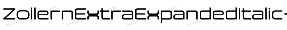 ZollernExtraExpandedItalic-0RXP字体转换