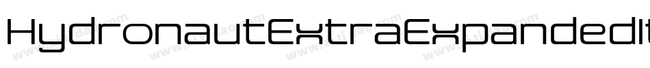 HydronautExtraExpandedItal-jEE50字体转换