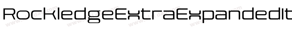 RockledgeExtraExpandedItal-BWW15字体转换