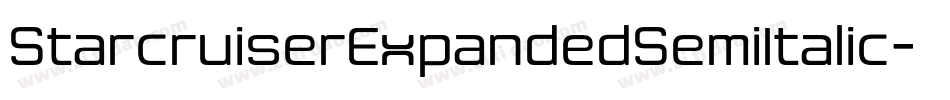 StarcruiserExpandedSemiItalic-gKeY字体转换