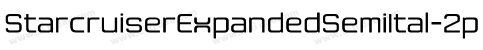 StarcruiserExpandedSemiItal-2pRW字体转换
