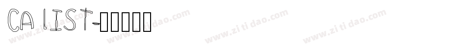 CALIST字体转换