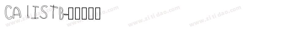 CALISTB字体转换