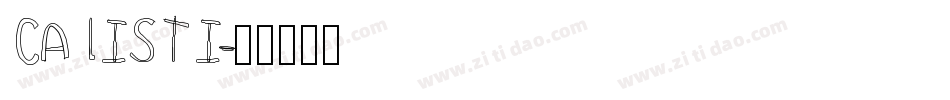 CALISTI字体转换