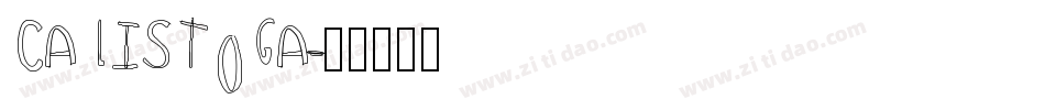 CALISTOGA字体转换