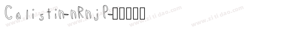 Calistin-nRnjP字体转换
