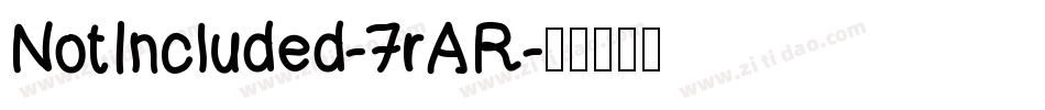 NotIncluded-7rAR字体转换