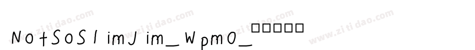 NotSoSlimJim-WpmO字体转换
