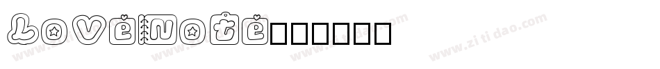 LoveNote字体转换