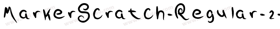 MarkerScratch-Regular-2字体转换