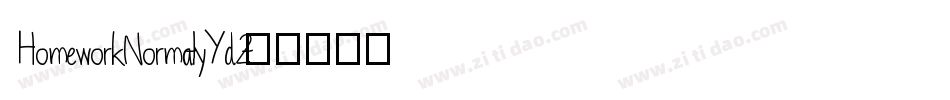 HomeworkNormal-yYd2字体转换