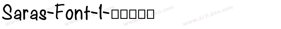 Saras-Font-1字体转换