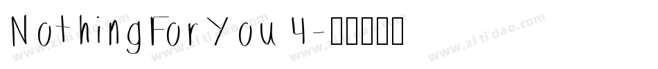 NothingForYou4字体转换