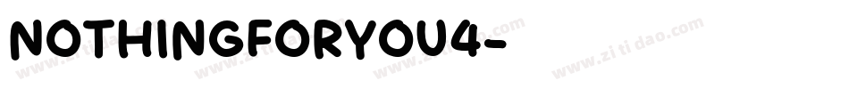 NothingForYou4字体转换