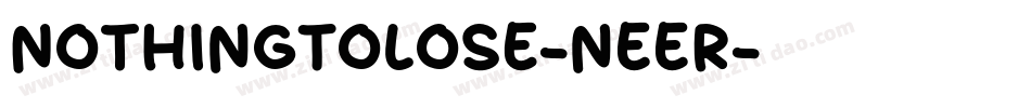 NothingToLose-nEER字体转换