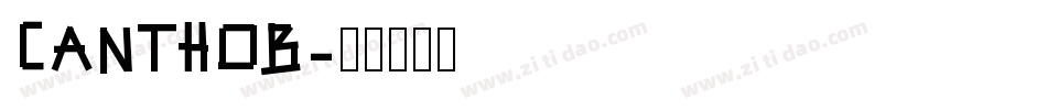 CANTHOB字体转换