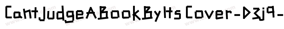 CantJudgeABookByItsCover-D3j9字体转换