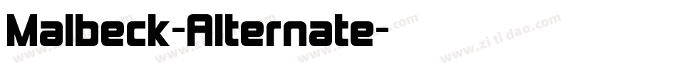 Malbeck-Alternate字体转换