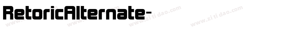 RetoricAlternate字体转换