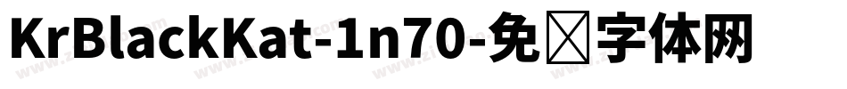 KrBlackKat-1n70字体转换