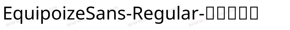 EquipoizeSans-Regular字体转换