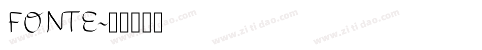 FONTE字体转换