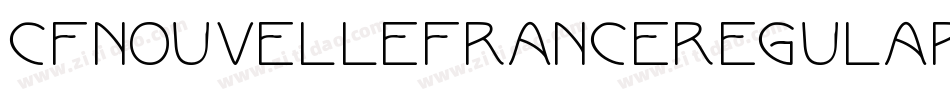 CfNouvelleFranceRegular-903Z字体转换