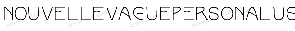 NouvelleVaguePersonalUse-z8Joa字体转换