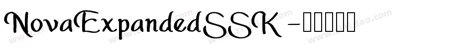 NovaExpandedSSK字体转换
