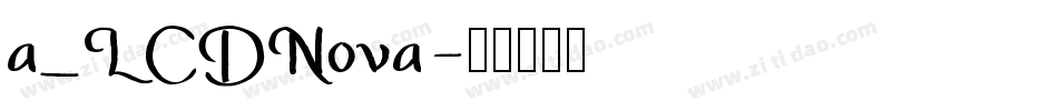a_LCDNova字体转换
