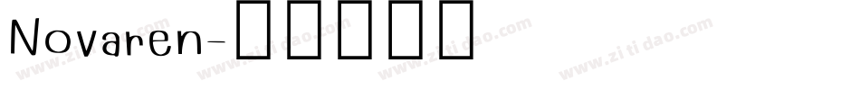 Novaren字体转换