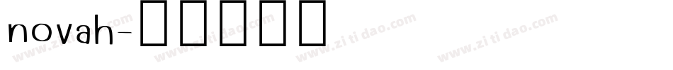 novah字体转换