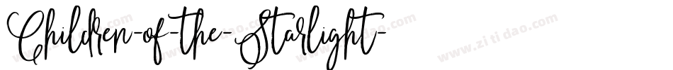 Children-of-the-Starlight字体转换