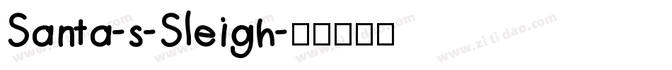 Santa-s-Sleigh字体转换