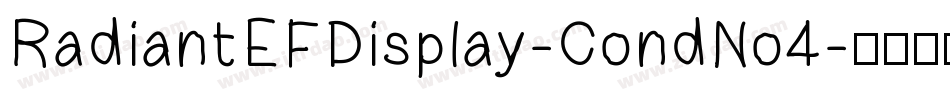 RadiantEFDisplay-CondNo4字体转换