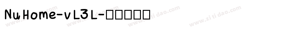 NuHome-vL3L字体转换